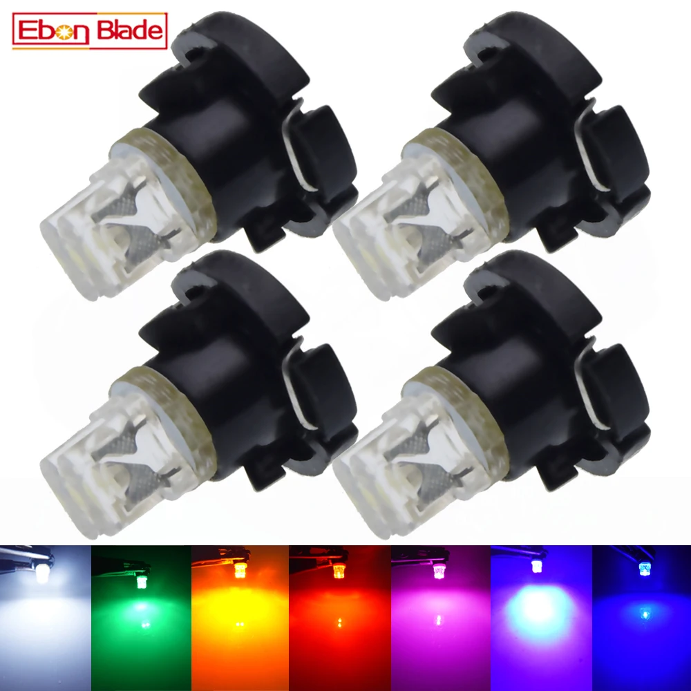 4Pcs T4.2 7 Color LED Bulb Super Bright Car Board Instrument Panel Lamp Auto Dashboard Speedometer Warming Indicator Wedge Light