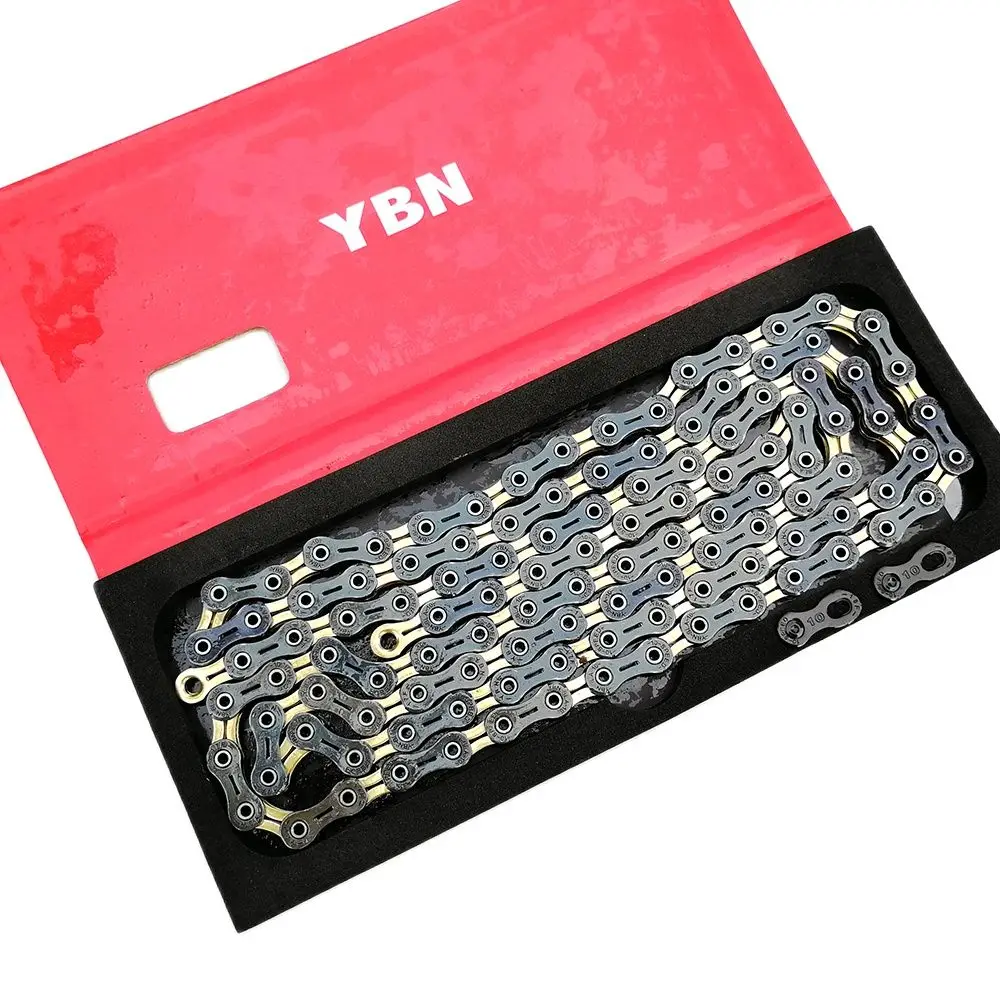 

YBN MTB 11 Speed Bicycle Chain SLR Black Gold 11S 22S 33S Mountain Road Bicycle Durable Chain For SHIMANO/Campanolo/SRAM System