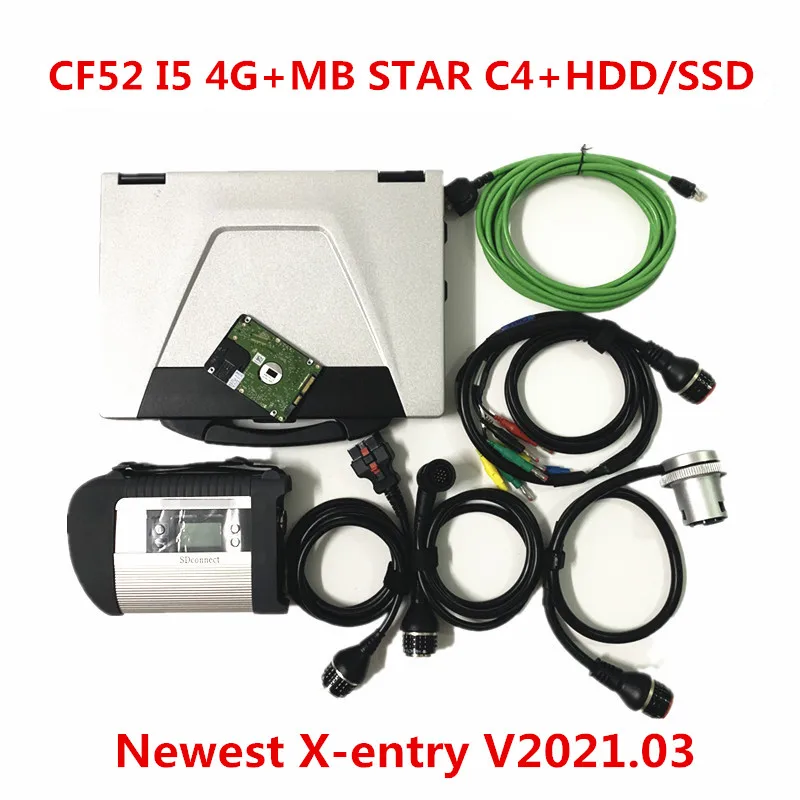 

Best price diagnostic laptop CF52 i5 4g with MB star C4 V2021.03 xen-try software hdd or ssd work for diagnostic C6/C5/C4 tools