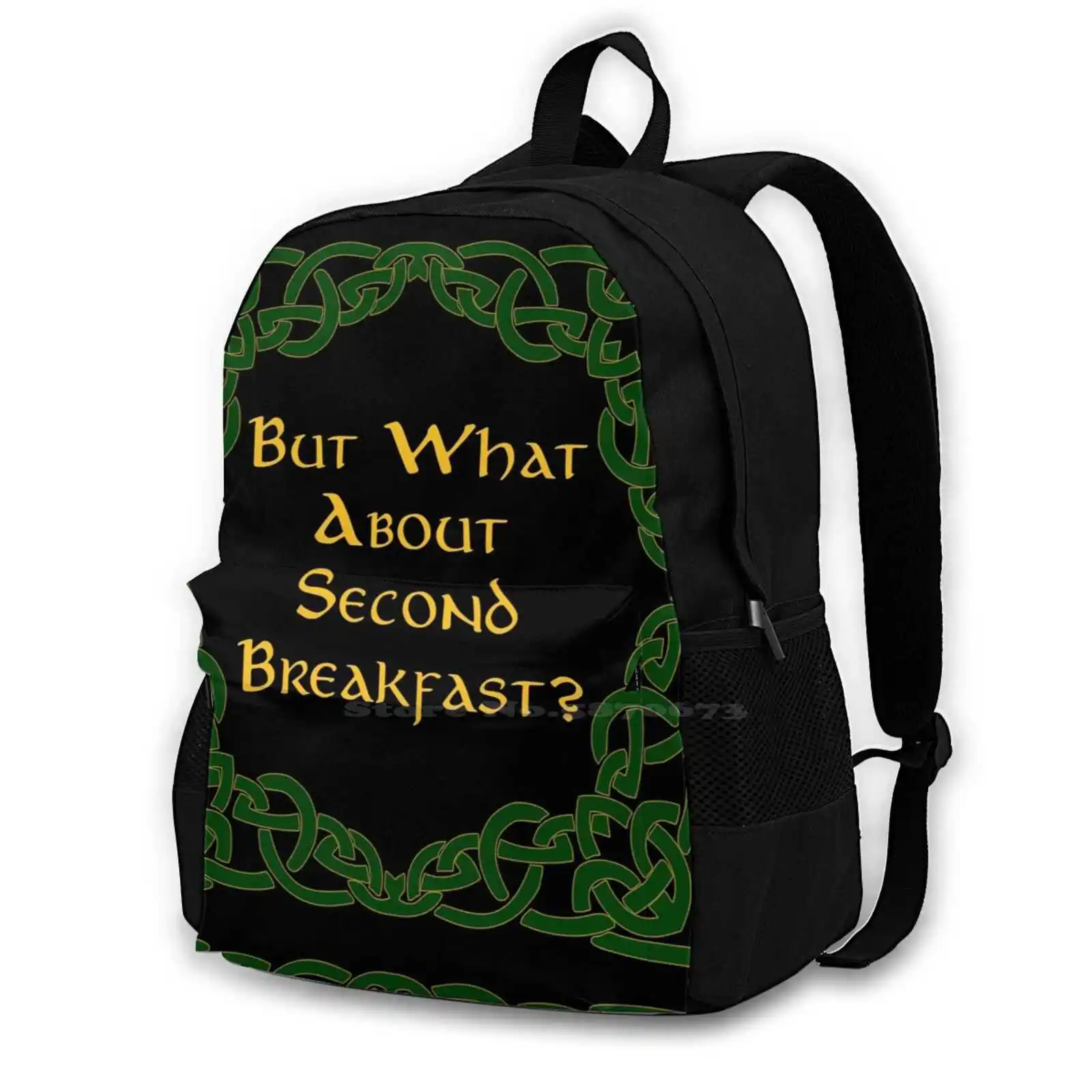 

Second Breakfast School Bags Travel Laptop Backpack Tolkien Lord Rings Breakfast Merry Frodo Sam Aragorn Gandalf Fantasy