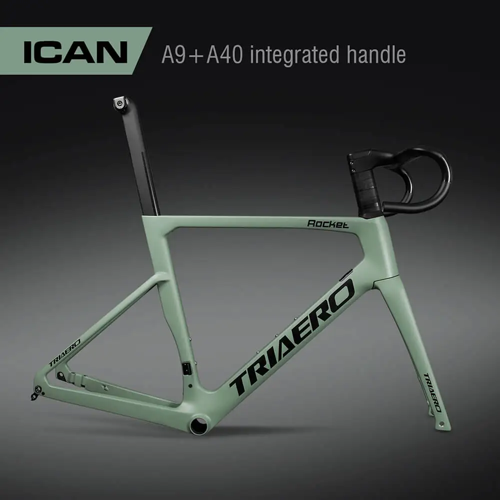 T700 Carbon bike frame road Disc Brake Bicycle Glossy chameleon frame fork seatpost headeset HB017 handlebar