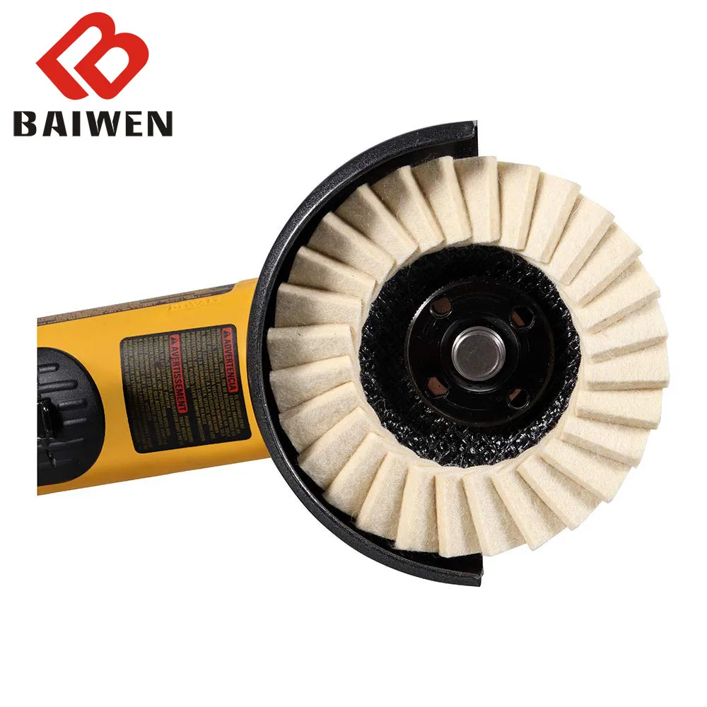 電気ロータリー研磨ホイール,5インチ,125mm,アングルグラインダー,フェルト研磨機