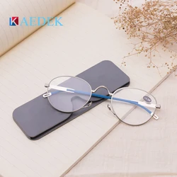 KAEDEK Women Men's Reading Glasses Portable Mini Presbyopic Glasses Hyperopia Magnifying Diopter Eyewear Metal Hinge Vision Care