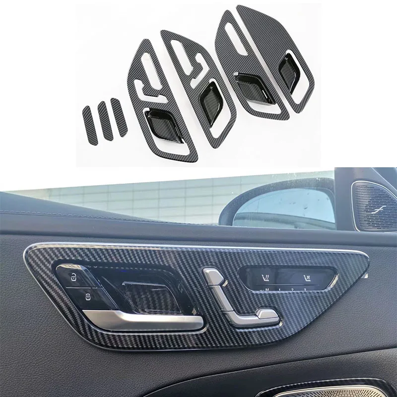 

Inner Door Handle Cover Catch Bowl Trim Insert Bezel Frame Garnish For Mercedes-Benz C-Class W206 C180 C200 C300 2022 2023