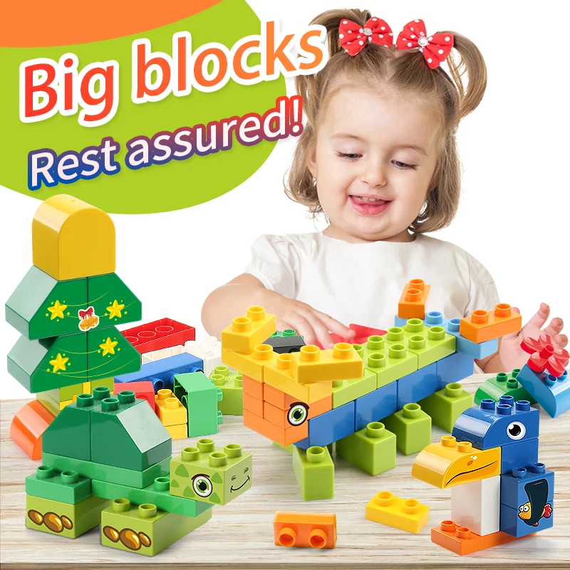 Marmeren Run Big Block Speelgoed Diy Bouwsteen Trechter Dia Blokken Amusement Diy Bricks Plastic Educatief Speelgoed Voor Kinderen