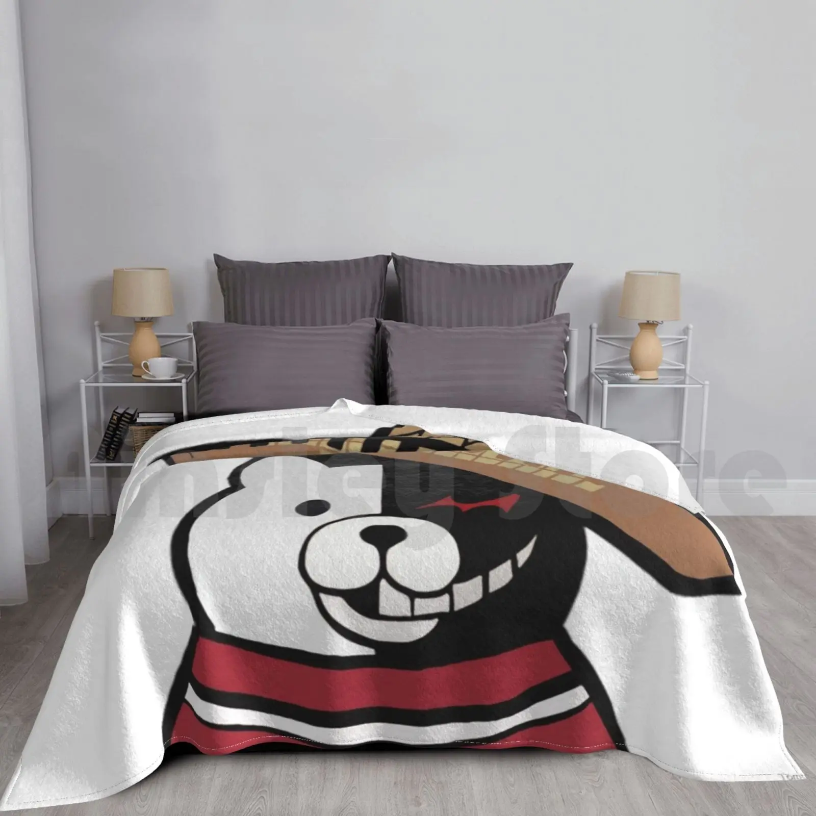 El Se ? Or Monokuma Blanket Fashion Custom Danganronpa Danganronpa Trigger Happy Havoc Danganronpa 2 Monokuma