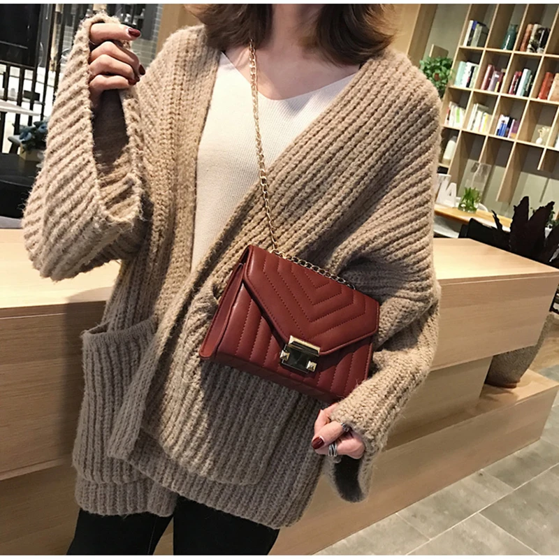 

Women's Bag Shoulder Chain Female Evening Crossbody Bags Cute Mini Pu Fashion Square Small Black Purses Shopper Shoulder Bag