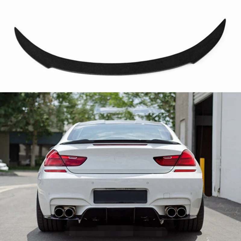 

V Style Carbon Fiber Trunk Spoiler for BMW 6 Series F06 F12 F13 Gran Coupe 2-door Rear Ducktail Duck Tail Lip Wings 640i 650i