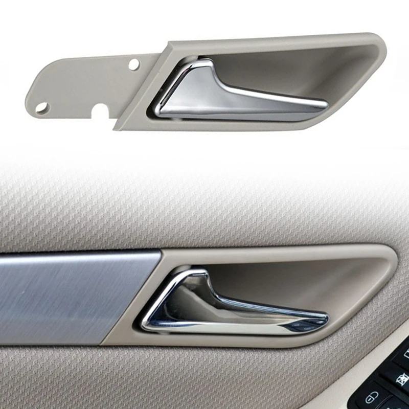 Black Beige Left Right Side Car Interior Door Handle Trim For Mercedes-Benz W169 W245 A B Class 2008-2012 Auto Accessories