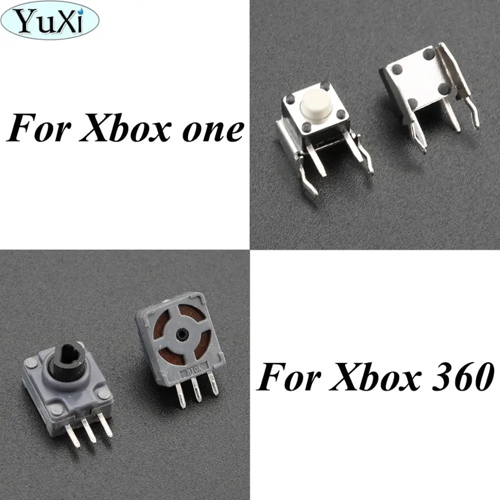 Yuxi สำหรับ Microsoft สำหรับ Xbox 360/หนึ่ง LB RB LT ทริกเกอร์เปลี่ยนสวิตช์โพเทนชิโอมิเตอร์