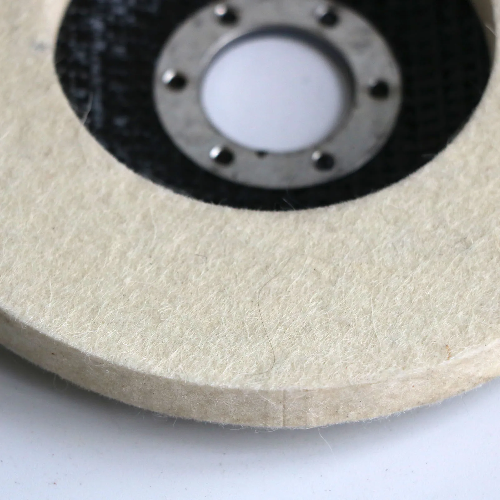 5 인치 125mm 양모 연마 휠 버핑 패드 앵글 그라인더 휠 금속 대리석 유리 도자기에 대한 연마 디스크를 느꼈다