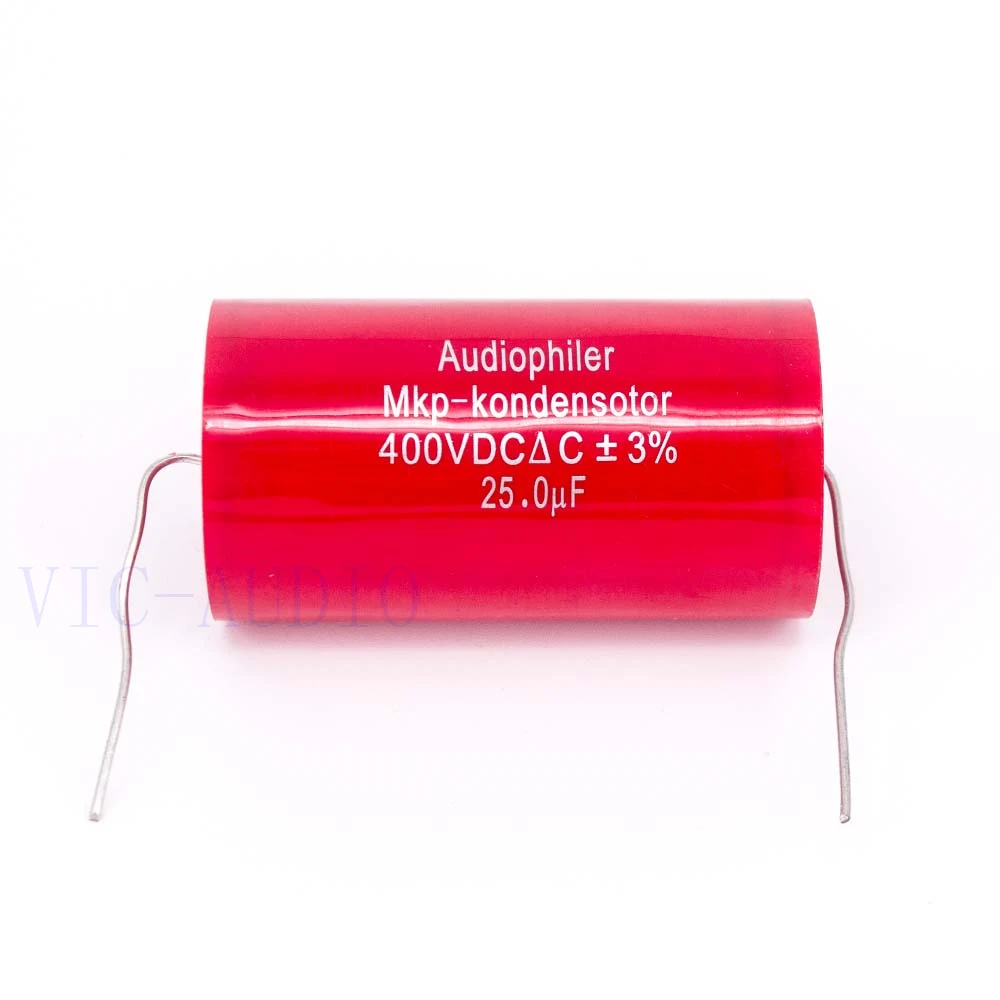 مسموع Mkp مكثف 25 فائق التوهج 400 فولت تيار مستمر 3% HIFI حمى Electrodeless مكثف الصوت مكثف اقتران تردد تقسيم 25 فائق التوهج