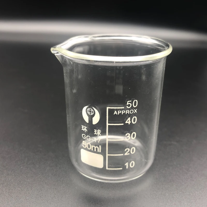 5/10/25/50/100mL Glass Beaker Laboratory  Borosilicate Glass Measuring Cup