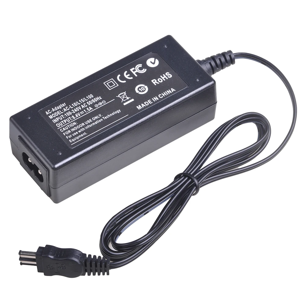 Adaptador de alimentação ca para sony AC-L100, AC-L10A,AC-L15, AC-L10, AC-15A, carregador, DCR-TRV MVC-FD DSC-S30 CCD-TRV37 AC-L100