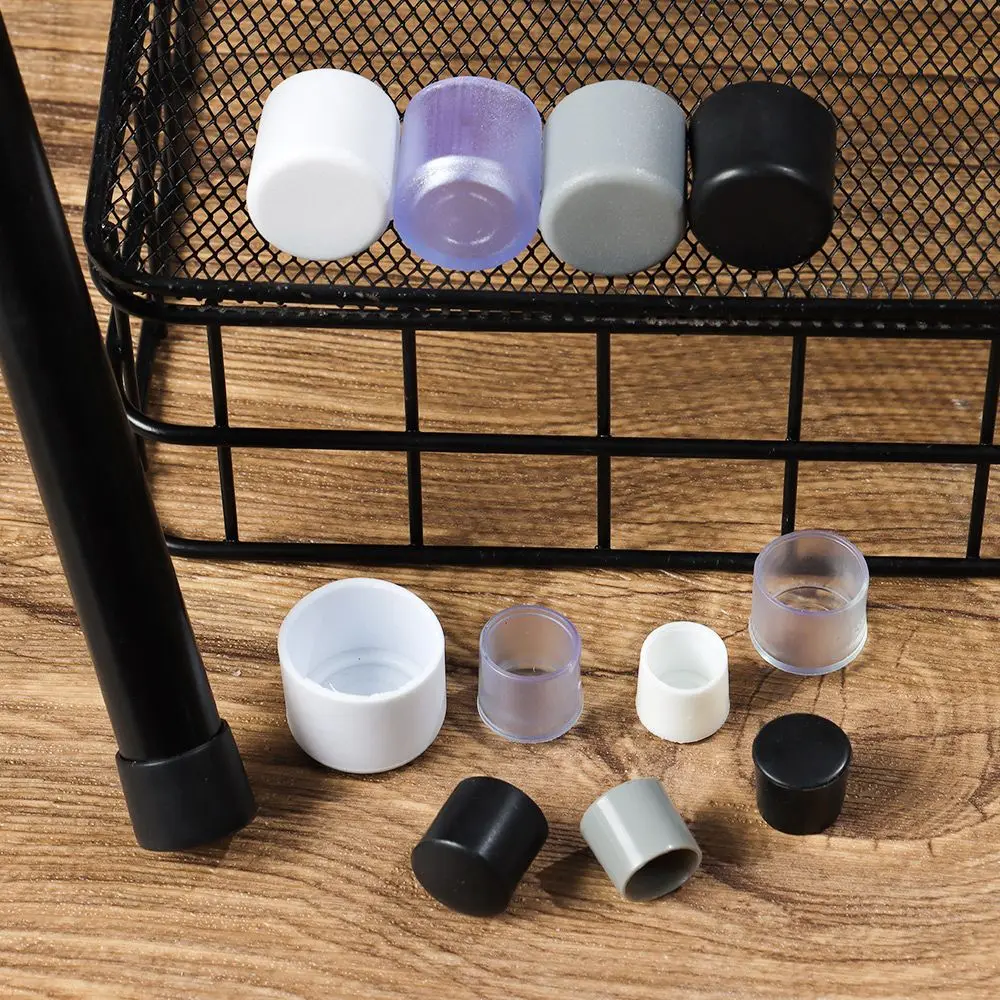 10 قطعة كرسي الساق قبعات قواعد مطاطية حامي منصات غطاء الأنابيب البلاستيكية طاولة أثاث مقابس ثقب غطاء غبار الأثاث التسوية قدم