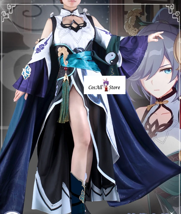 

Vestido de Cosplay de Honkai Impact 3rd Fu Hua, disfraz de Cosplay, disfraces de Halloween