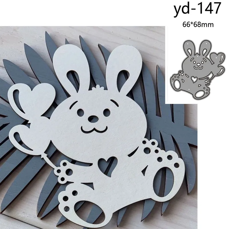 Metal Cutting Dies Cut Mold Animal rabbit Decoration Scrapbook Paper Craft Knife Mould Blade Punch Stencils