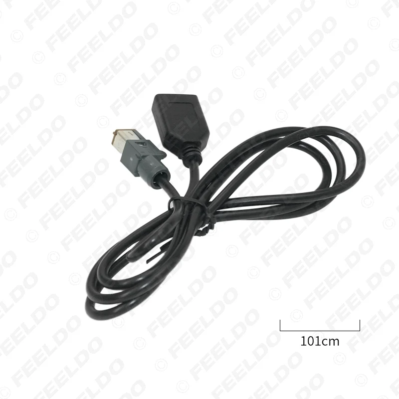 LEEWA Car Audio Female USB AUX-In Cable Adapter 4Pin Connector For Subaru Forester XV/Outback/Legacy #5662