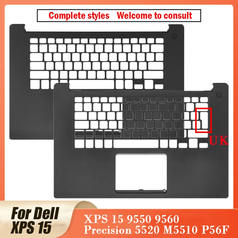 Refurbished Palmrest For Dell XPS 15 9550 9560 Precision 5520 M5510 P56F Palmrest Upper Top Case C Shell 0Y2F9N/0D6CWH/0JK1FY