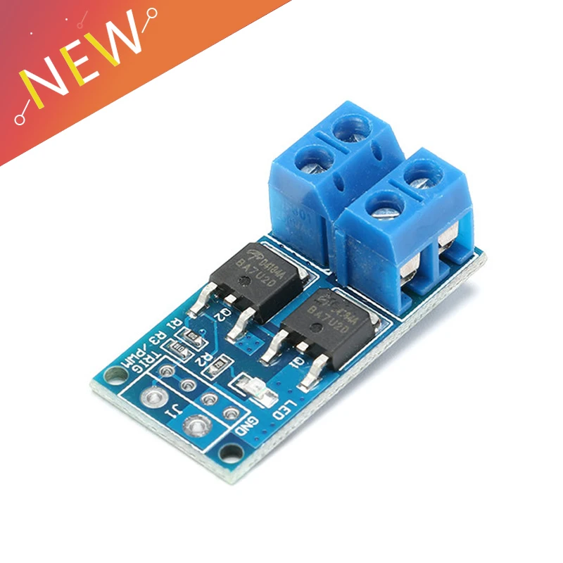 1-10Pcs 10A 600W 15A 400W MOS Tube FET Trigger Drive Module DC 4V-60V 5V-36V PWM Regulator High/Low Level Trigger Switch Motor