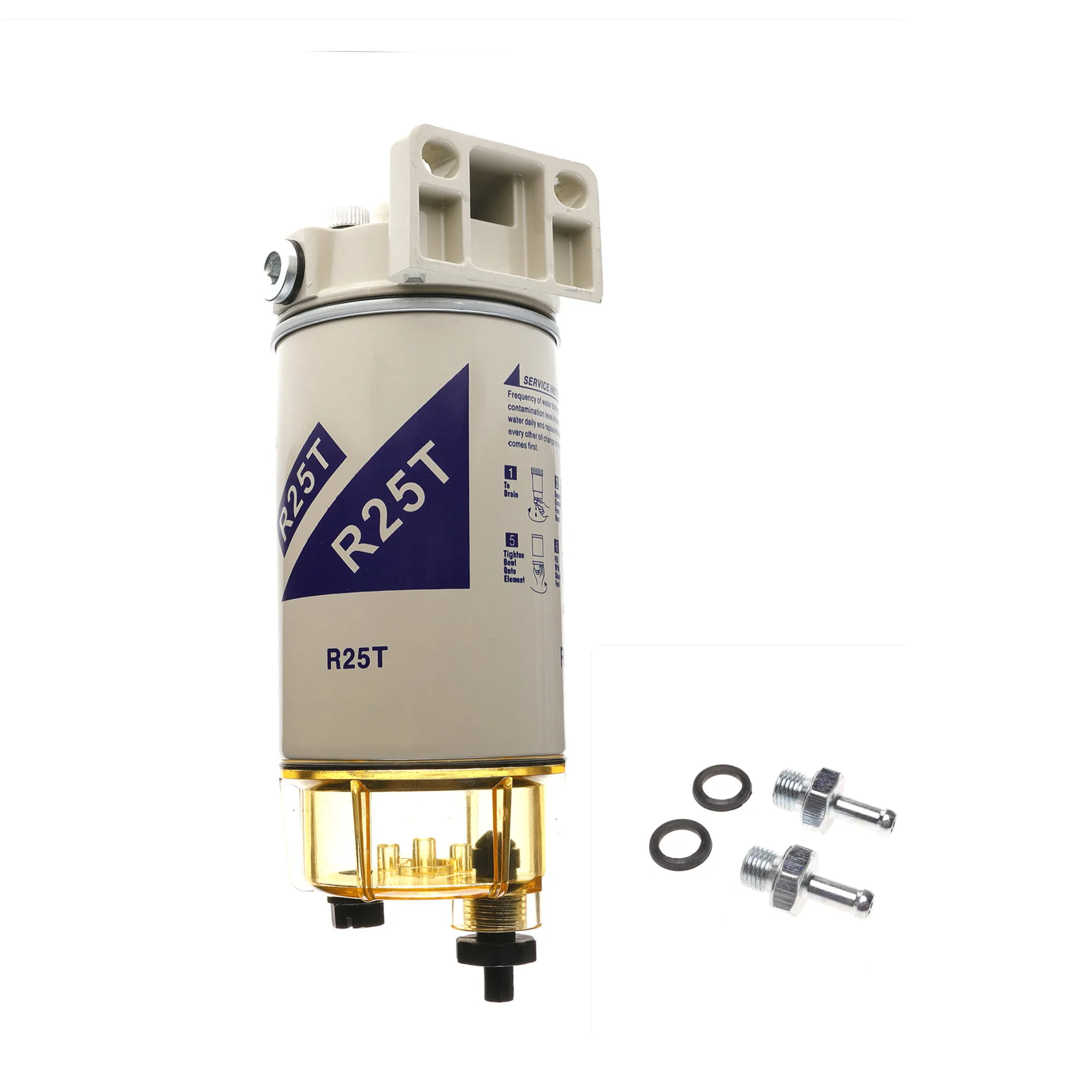 S3213 R25T Spin-on Fuel Filter/Water Marine Separator Replaces Racor 320R-Rac-01 Max Flow Rate 120 GPH