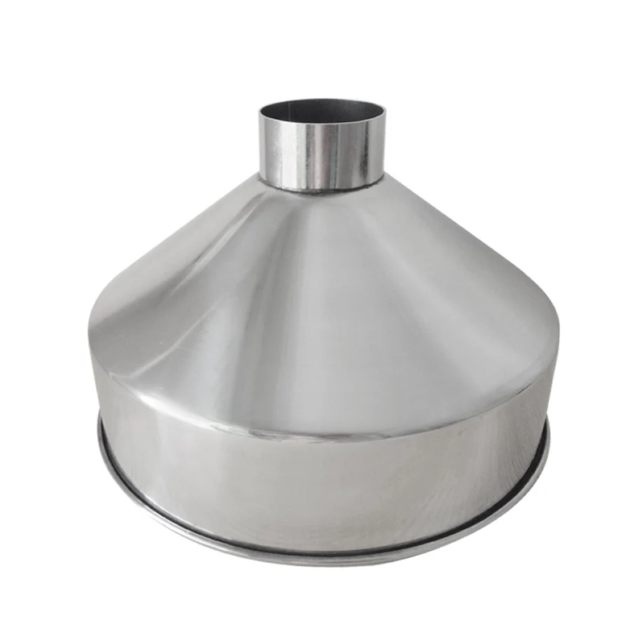 304 stainless steel large wide-bore large funnel grain food industrial refining machinery funnel 24 CM 28 CM
