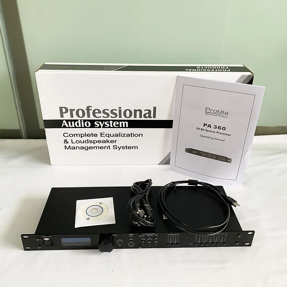 نظام صوت احترافي للمسرح GAX-360 3 في 6 معالج صوت خارجي نظام إدارة مكبرات الصوت الكاملة