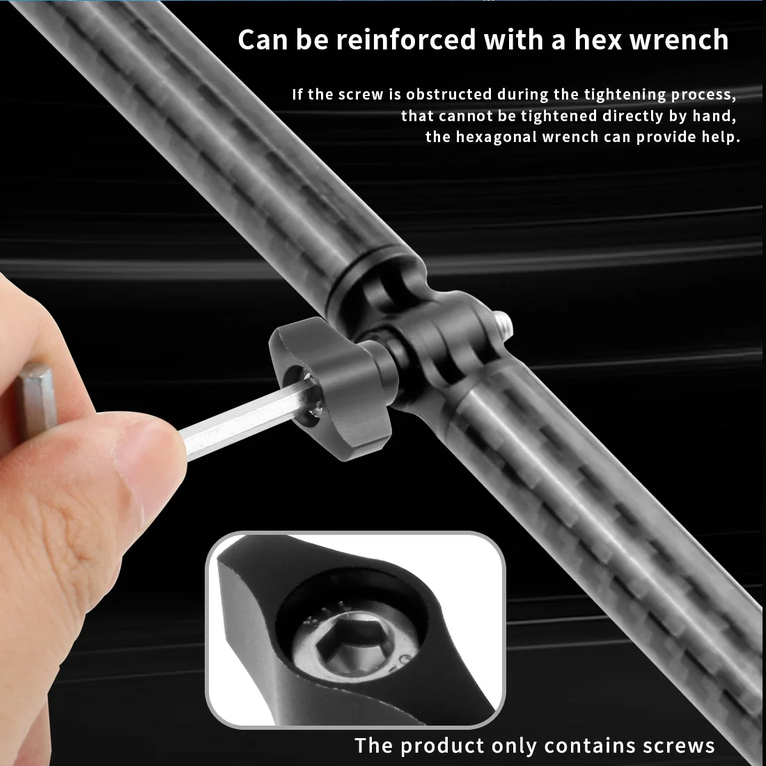 Edelstahl m5 Hand knopfs ch raube Schraube Metall t Kopf manuell festziehen Griff Daumens ch raube Mutter für Gopro 13 12 11 Dji Action Kamera – Detail 14