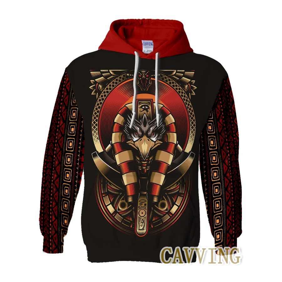 CAVVING 3D Printed God Eye of Egypt Pharaoh Anubis Ancient Hoodies Hooded Sweatshirts Harajuku Clothing for Women/men Hoodies 01