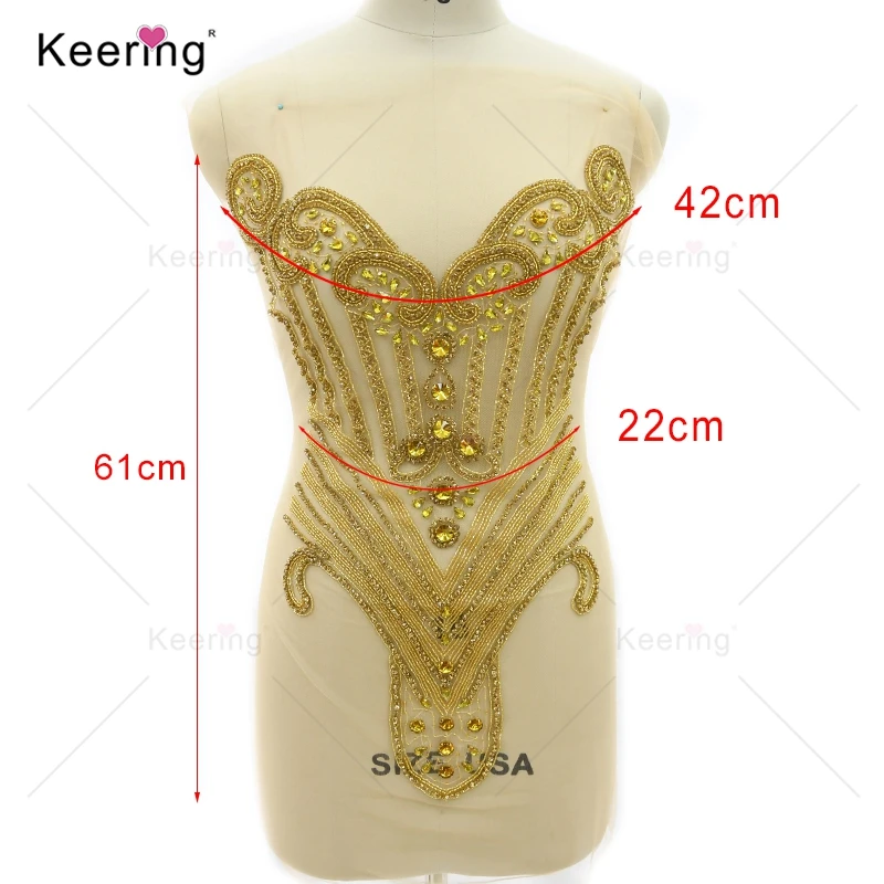 Rhinestone Body Applique, Wedding Panel, WDP-245-1, Fashion, New Arrival