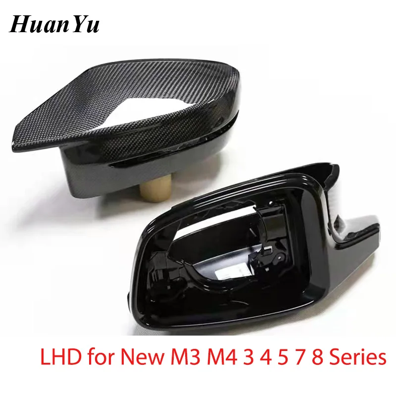 4pcs/set LHD Replacement Mirror Cover M Look for BMW G20 G30 G82 G80 Side Door Rearview Caps Carbon fiber 2019 2020 2021+