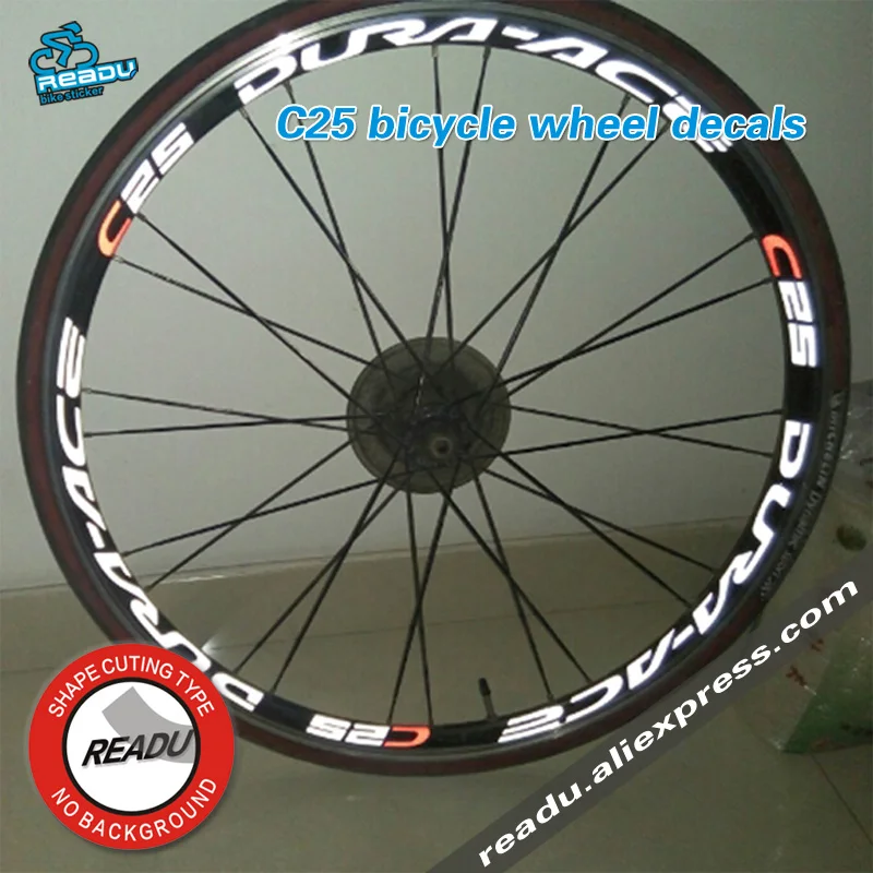 c25 Road bike r ring sticker, sticker width is 15mm C25 road bicycle  wheel decals  Suitable for 25mm 30mm rim depth