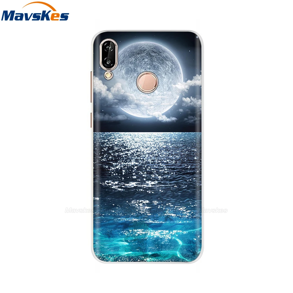 Case For Huawei P20 Pro Funda Phone Case Soft TPU Cover for Huawei P20 Cover Silicone Back Bags for Huawei P20 Pro Case flower