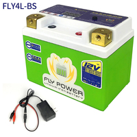 Lithium LiFePO4 FLY4L-BS 12V Starter Motorcycle Battery Deep Cycle 2Ah CCA 160A With BMS LFP Replacement of  YTX4L-BS YT4L YTX4L