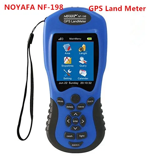 

NF-198 GPS Land Meter LCD Display Measuring Value Slope Area measurement Vehicle testing mode Data export to PC