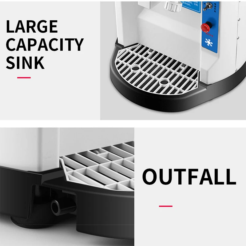 كسارة الثلج، آلة صنع الثلج ذات الأسطوانة عالية الطاقة، متجر شاي الحليب التجاري الكهربائي، آلة صنع الثلج الأوتوماتيكية