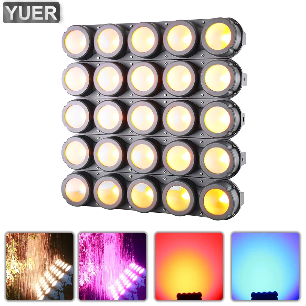 NEW Water Proof IP65 LED COB Matrix Bar 25X30W RGBA Outdoor Stage Architectural Lighting DMX512 ART NET DJ Disco 4/5/21/28/103CH