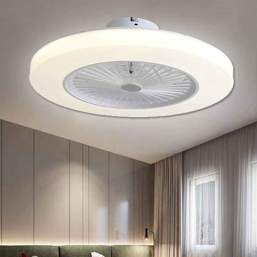 

Ceiling Fan Lamp With Light 72W 110V/220V Ceiling Fan Lamp Fan With Remote Control With 3 Gears Wind Speed Adjustment 58*19cm