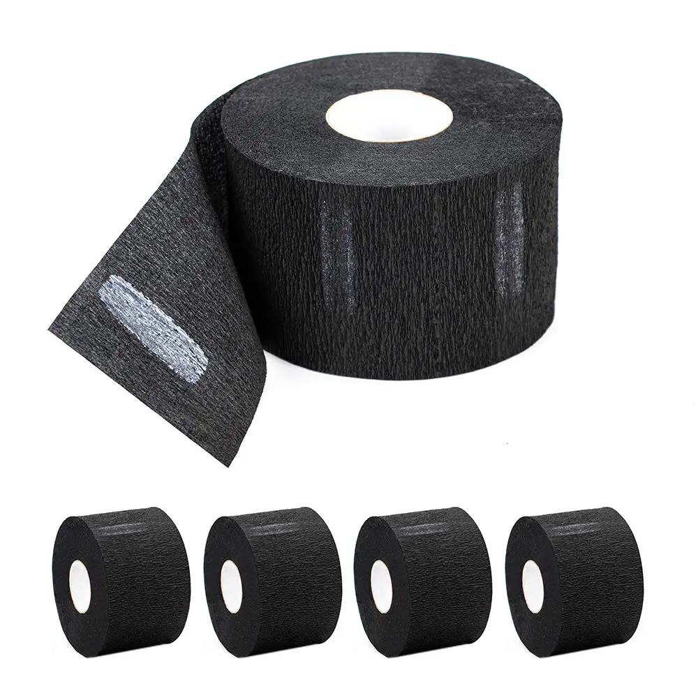 Bandes de cou de barbier en papier de poulet, 1 rouleau de 100 bandes, bande de cou extensible professionnelle pour salon de coiffure, coupe de cheveux