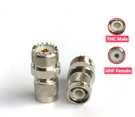 UHF Female SO239 to TNC male Plug RF Coax Cable Adapter Connector High Quanlity