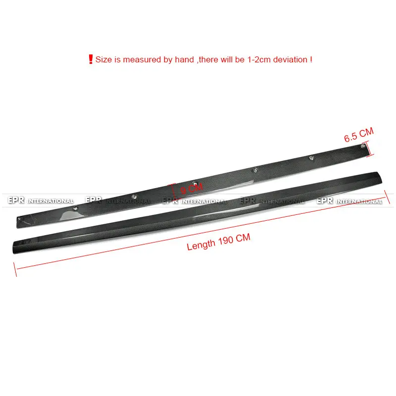 Car-styling For Audi S3 Carbon Fiber MX Style Side Skirt Extension (Sedan)