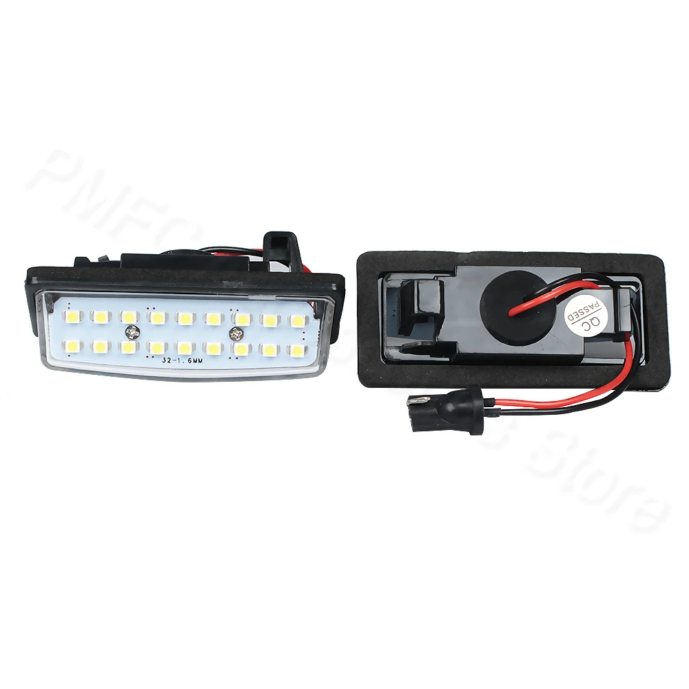 PMFC 1LED License Number Plate Lamp Car Light 1pair 18 3528 SMD Fit for Nissan TEANA J31 J32 Maxima Cefiro Altima Rogue Sentra