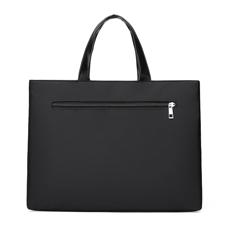 2022 New Portfolio Bag Men Fashion Simple Business Documents Handbag A4 Oxford Portable Office Bag Customizable Logo