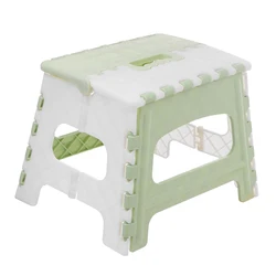 Plastic Folding Step Stool with Handle Portable Collapsible Small Foot Stool Bathroom Stepping Stool Folding Step Stools for Kid