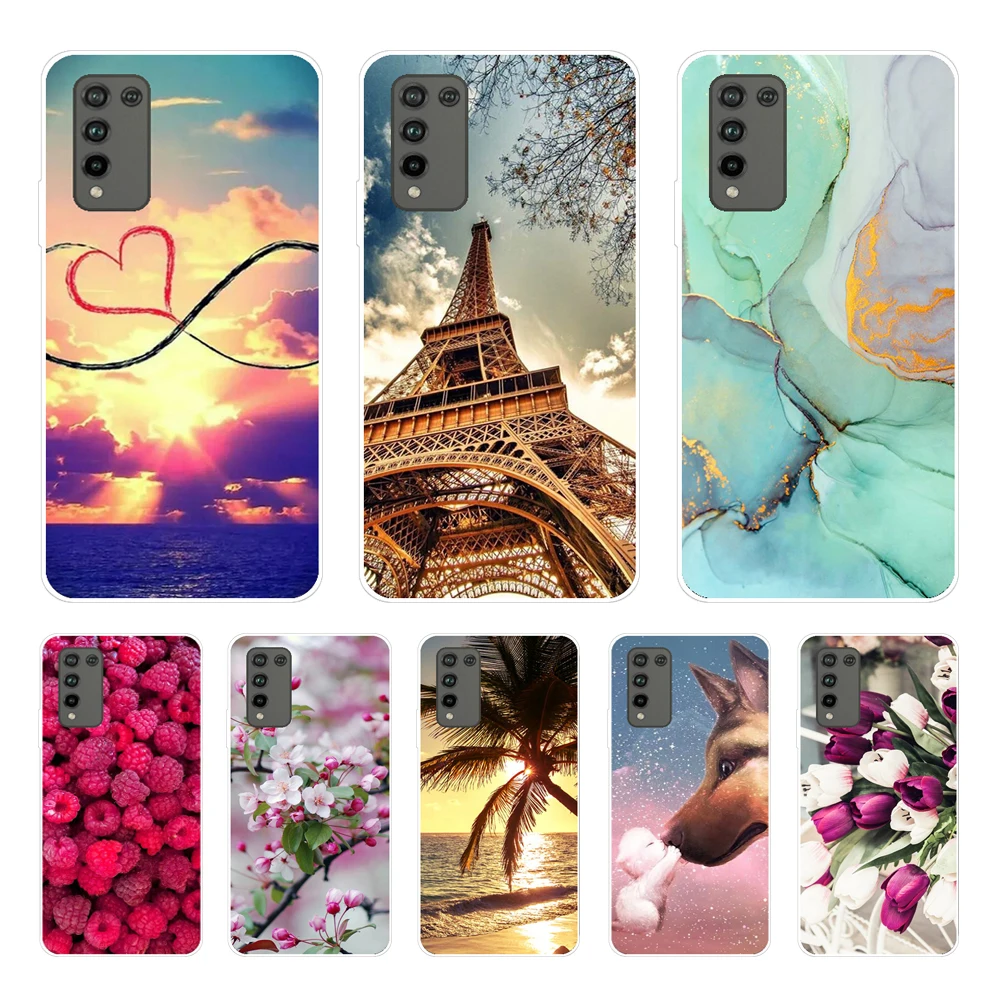 For Honor 10X Lite Case Cover on Honor 10XLite Phone Case For Huawei Honor 10X Lite Cute Cover 10 X Lite Fashion Silicone Bumper