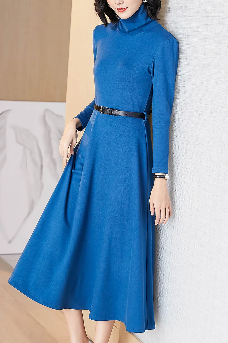 Women's long-sleeved dress 2020 new autumn winter  waist thin long  velvet  sexy dress women  Vintage