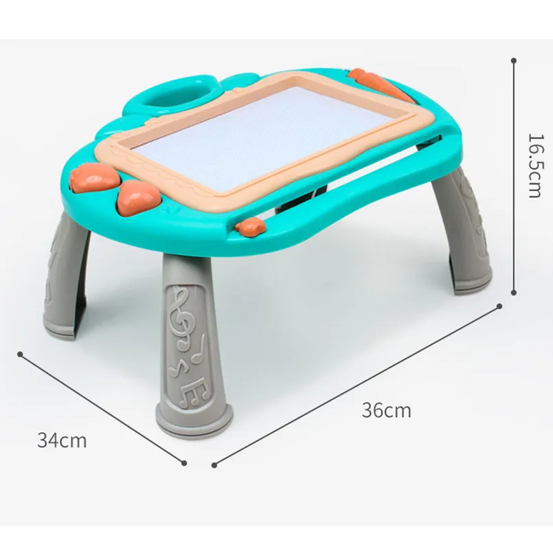 磁気製図板,女の子と男の子のための36x17cmの机のおもちゃ,落書き,絵画,芸術的な学習のための子供のおもちゃ