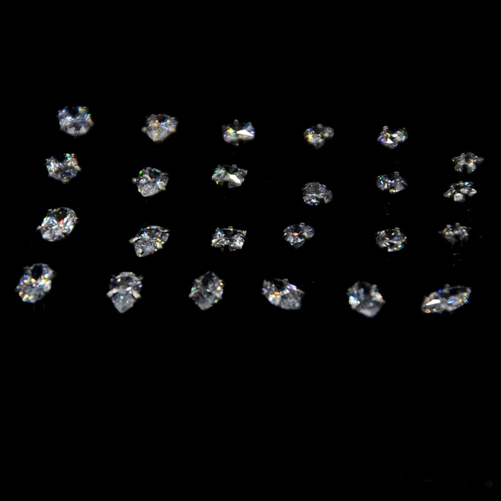 1Pc Bioplast Flexible 16G  6/8mm Ear Cartilage Tragus Piercing Body Jewelry Push-in Labret Lip Stud with Press Fit Steel Zircon