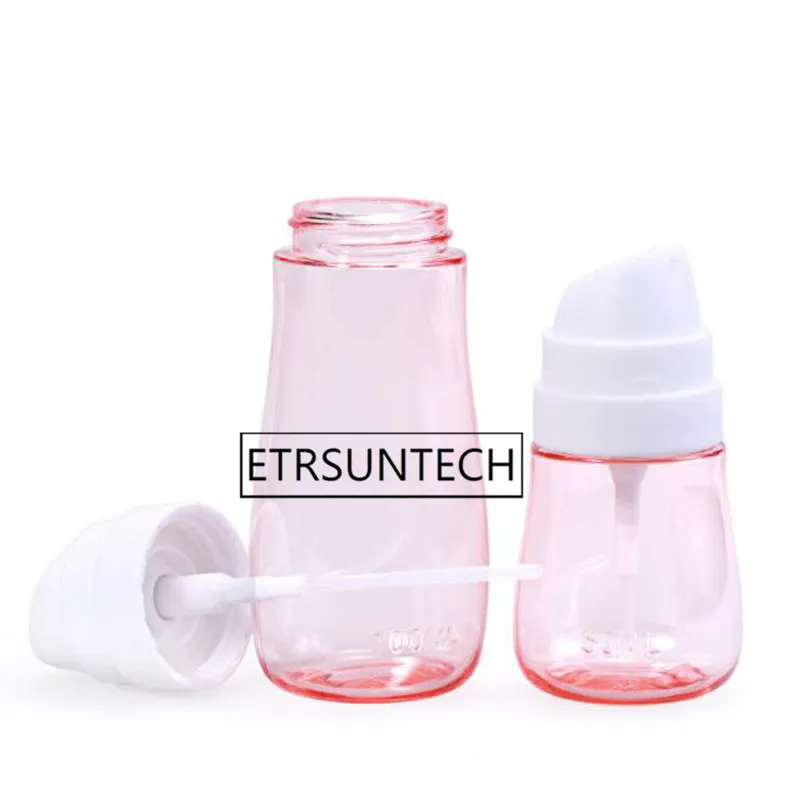 100pcs 50ML Travel Cosmetic Bottle Portable Lotion Soap Body Wash Professional Plastic Spray Bottle