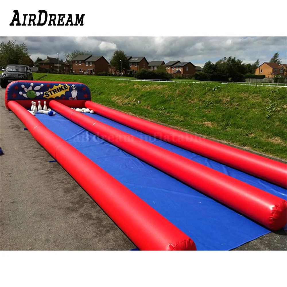 Free shipping 10x3m Popular inflatable bowling playground inflatable bowling ball game Bowling Alley with bowling pins and ball